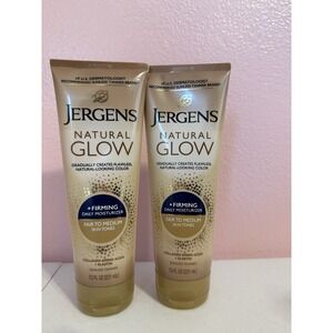 Jergens Natural Glow Firming Daily Moisturizer Fair to Medium Skin Tones 2-PACK